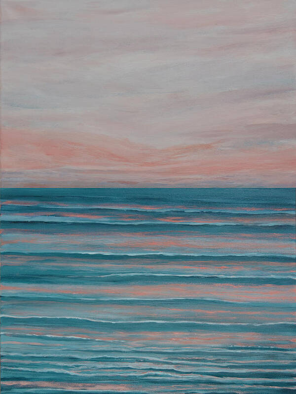 Ocean Poster featuring the painting Serene by Linda Bailey