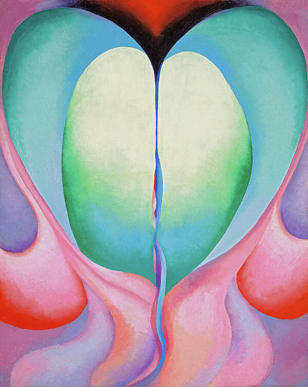 Georgia O'keeffe Poster featuring the painting Series I. No 8 - Colorful abstract modernist painting by Georgia O'Keeffe