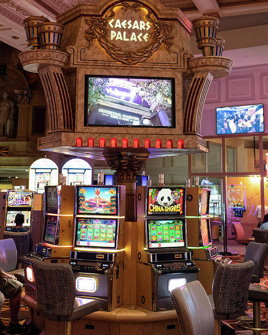 Paris Las Vegas Hotel and Casino Gambling with Slot Machines in Las Vegas  Nevada Photograph by David Oppenheimer - Fine Art America