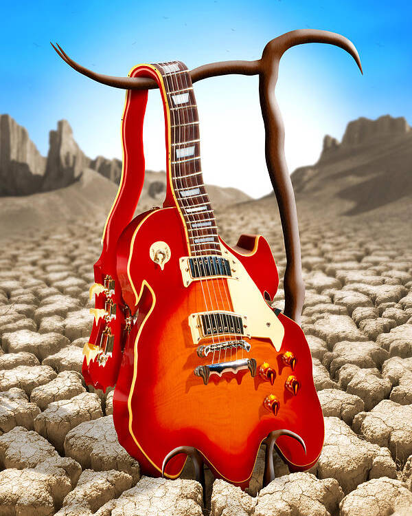Rock And Roll Poster featuring the photograph Soft Guitar by Mike McGlothlen