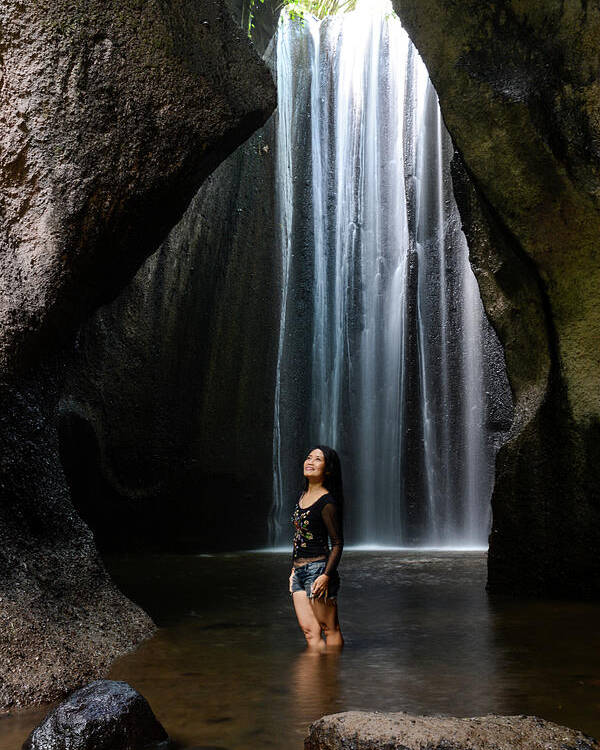 Tukad Cepung Poster featuring the photograph Soliloquy - Tukad Cepung Waterfall, Bali, Indonesia by Earth And Spirit