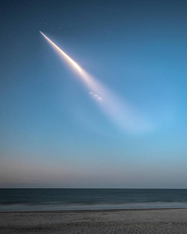 Spacex Poster featuring the photograph SpaceX on the way to the ISS by Nick Noble