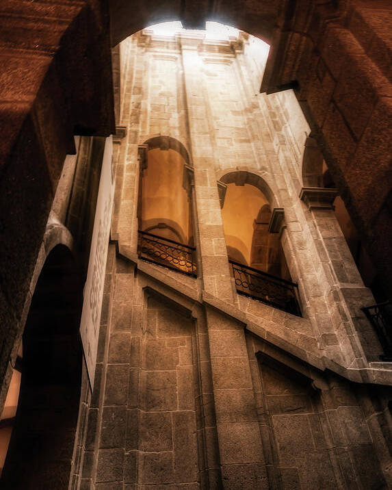 Staircase Poster featuring the photograph Staircase of the bell tower by Micah Offman