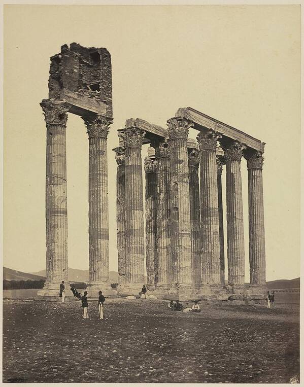 Temple of Jupiter Olympius c. 1853 James Robertson British, 1813-aft 1865  Poster by Arpina Shop - Pixels