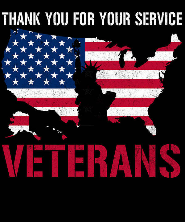 Veterans Day Tee - Thank you for your service Poster for Sale by sigroup