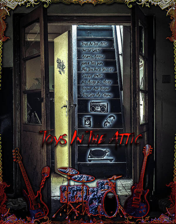Walk Poster featuring the digital art Toys In The Attic by Michael Damiani