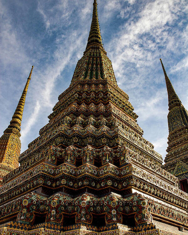 Wat Poster featuring the photograph Like A Prayer - Wat Pho. Bangkok, Thailand by Earth And Spirit