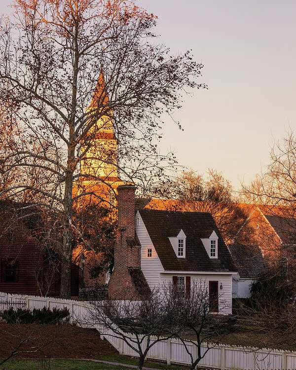 Colonial Williamsburg Poster featuring the photograph Williamsburg Sunset by Rachel Morrison