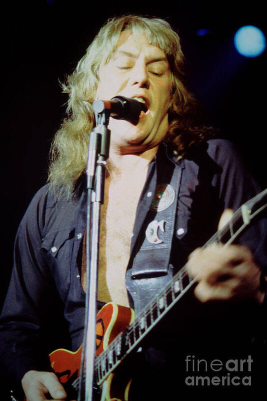 Alvin Lee Poster featuring the photograph Alvin Lee - Ten Years Later at Oakland Auditorium 1979 by Daniel Larsen