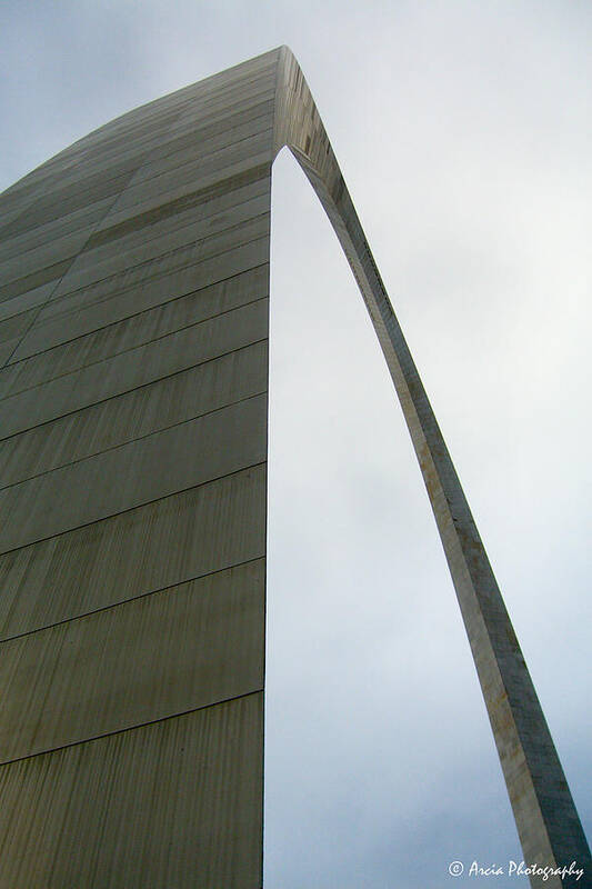 St. Louis Poster featuring the photograph Arch skewed by Ken Arcia