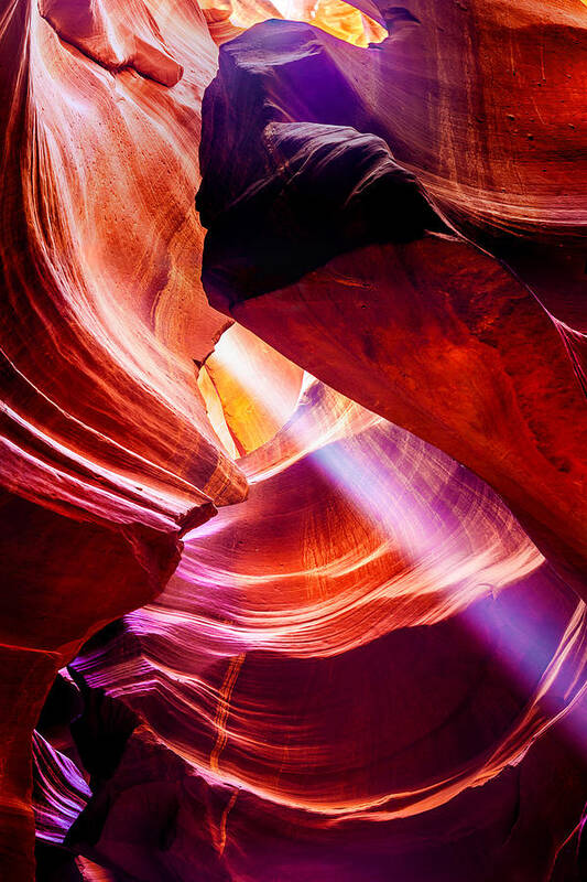 Antelope Canyon Poster featuring the photograph Lost by Az Jackson