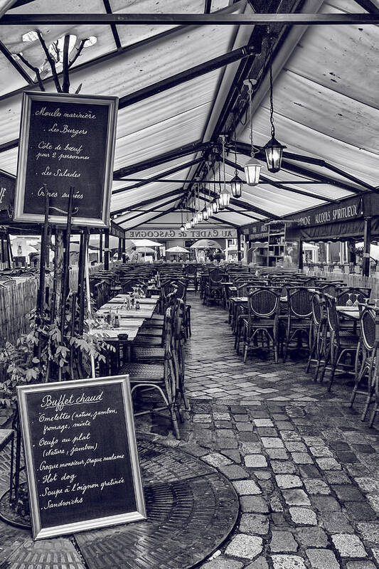 Paris Cafe Poster featuring the photograph Lunch Spot by Georgia Clare