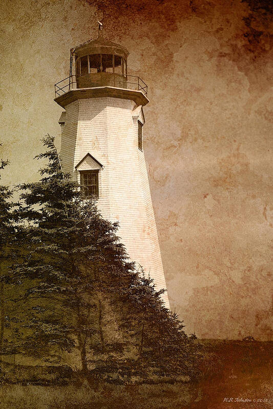 Lighthouse Poster featuring the photograph Sea Cow Head Lighthouse by WB Johnston