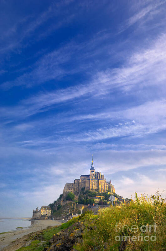 France Poster featuring the photograph Mont-Saint-Michel France #1 by Laurent Lucuix