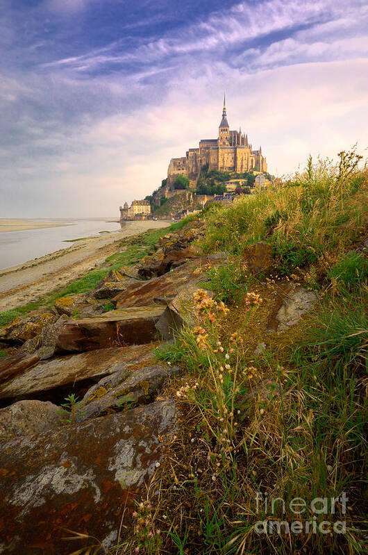 France Poster featuring the photograph Mont-Saint-Michel France #3 by Laurent Lucuix