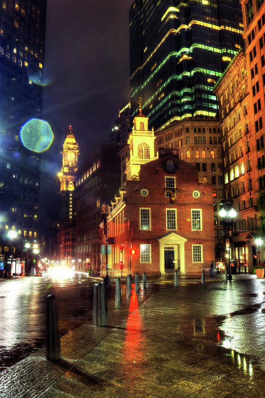 Old State House Poster featuring the photograph Old State House - Boston #1 by Joann Vitali