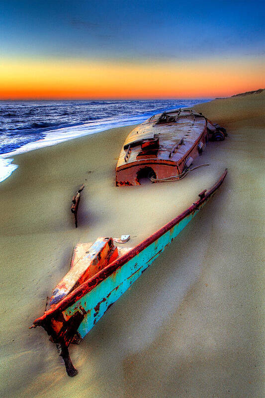 Beach Poster featuring the photograph Beached Beauty by Dan Carmichael