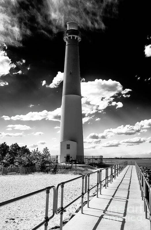 Lighthouse Walk Poster featuring the photograph Lighthouse Walk Long Beach Island by John Rizzuto