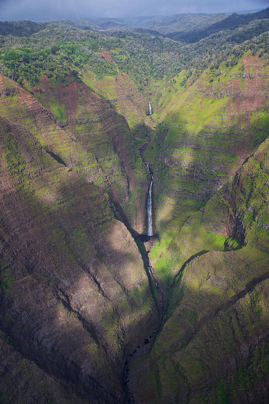 Na Poster featuring the photograph Waimea Canyon Falls by Steven Lapkin