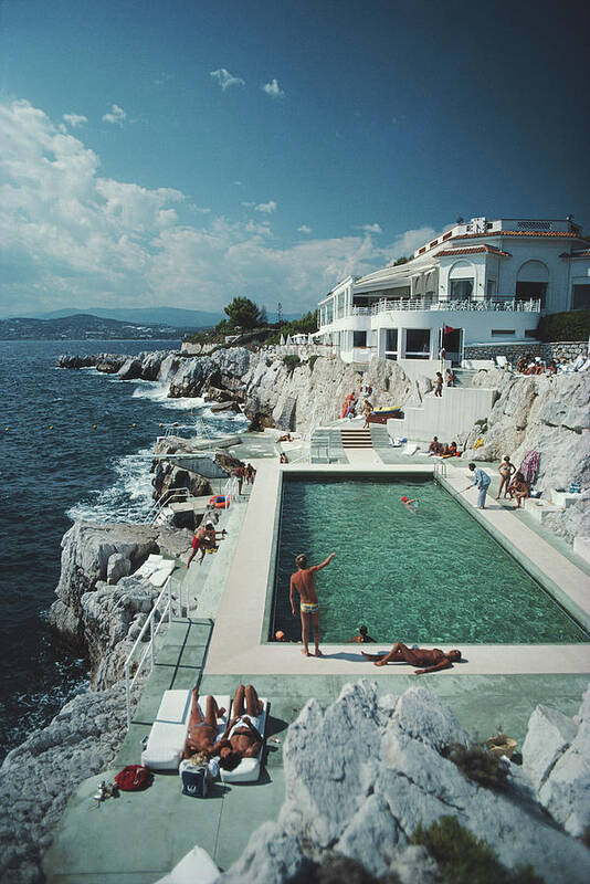 Summer Poster featuring the photograph Eden-roc Pool by Slim Aarons