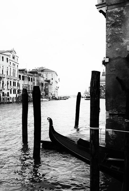 Grand Canal Poster featuring the photograph Grand Canal in Venice Italy by Georgia Clare