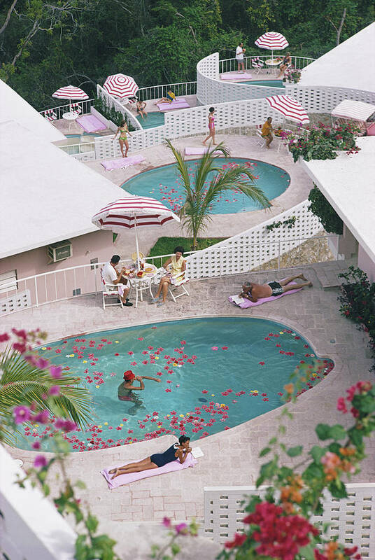 Apartment Poster featuring the photograph Las Brisas Hotel by Slim Aarons