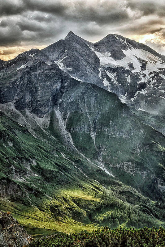 Mountains Poster featuring the photograph Austrian Alps by Gerlinde Keating - Galleria GK Keating Associates Inc