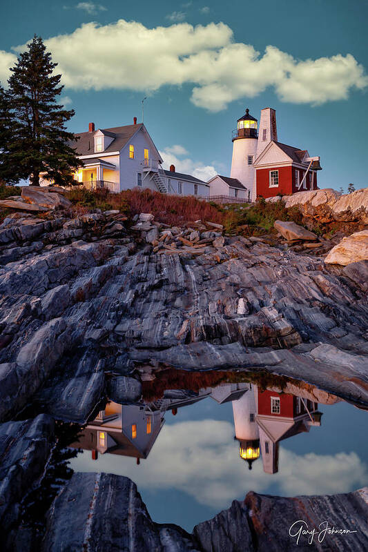 Pemaquid-lighthouse Poster featuring the photograph Pemaquid Lighthouse by Gary Johnson