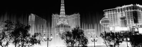 Photography Poster featuring the photograph Hotels In A City Lit Up At Night, The #1 by Panoramic Images
