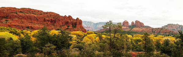 Fall Color Poster featuring the photograph Sedona Panorama by Tam Ryan