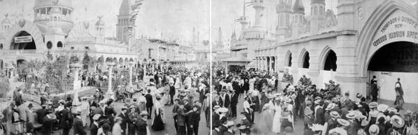 1903 Poster featuring the photograph Coney Island Luna Park #4 by Granger