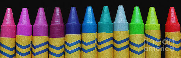 Crayons Poster featuring the photograph A Little out of Place by Nina Silver