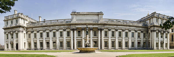 Royal Naval College Poster featuring the photograph Admirals House by Heather Applegate