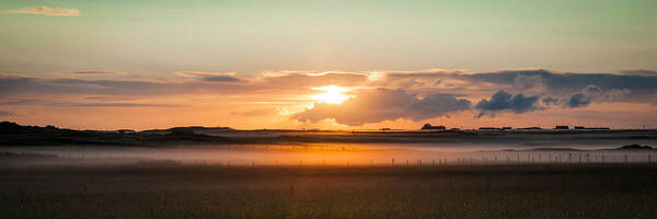 Dawn Poster featuring the photograph Dawn on Tiree by Max Blinkhorn