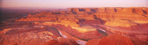 Photography Poster featuring the photograph Dead Horse Point At Sunrise In Dead by Panoramic Images