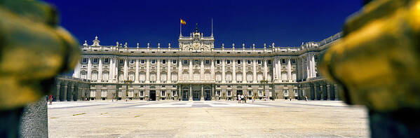 Photography Poster featuring the photograph Facade Of A Palace, Madrid Royal by Panoramic Images