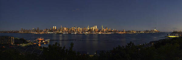 Mark Whitt Poster featuring the photograph Manhattan at Dusk by Mark Whitt