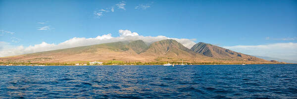 Hawaii Poster featuring the photograph Maui's Southern Mountains  by Lars Lentz