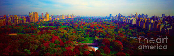 New Poster featuring the photograph New York City Central Park South by Tom Jelen