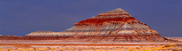 Panorama Poster featuring the photograph Panorama - Painted Desert 004 by George Bostian