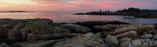 Sunrise Poster featuring the photograph Sunrise At Blueberry Hill by Mike Farslow