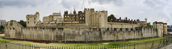 Tower Of London Poster featuring the photograph Tower of London Panorama by Heather Applegate