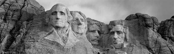 Photography Poster featuring the photograph Usa, South Dakota, Mount Rushmore, Low by Panoramic Images