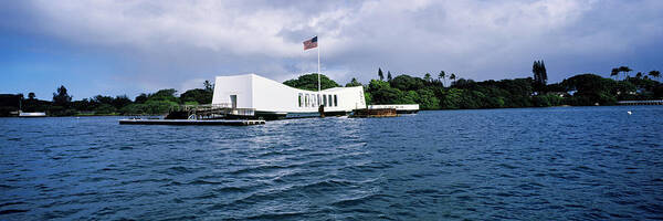 Photography Poster featuring the photograph Uss Arizona Memorial, Pearl Harbor by Panoramic Images