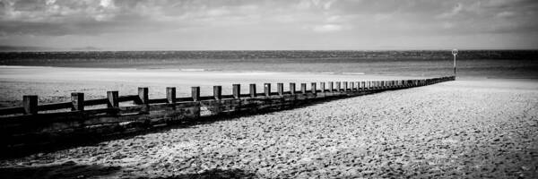 Beach Poster featuring the photograph Wooden Groyne by Max Blinkhorn