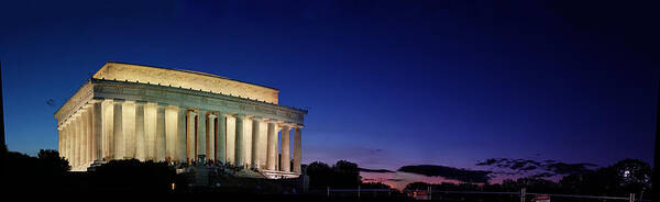 Metro Poster featuring the photograph Lincoln Memorial at Sunset by Metro DC Photography