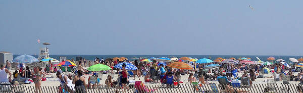 Jones Beach Poster featuring the photograph A Day at the Beach by Patricia Bolgosano