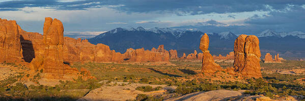 Panorama Poster featuring the photograph Afternoon in Arches National Park by Aaron Spong
