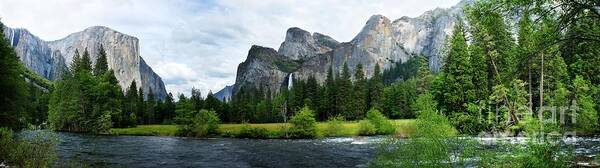 America Poster featuring the photograph El Capitan Yosemite Nation Park by Henrik Lehnerer