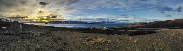Hvalfjörður Poster featuring the photograph Hvalfjorour Panorama by Geoff Smith